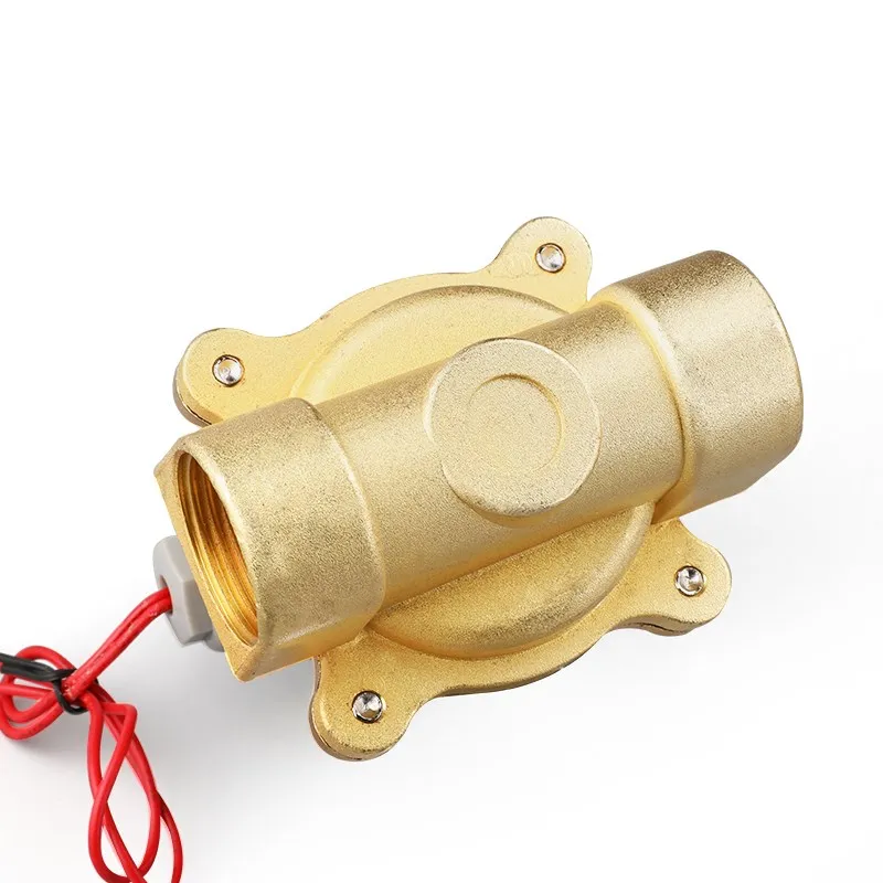Válvula solenoide elétrica de 2, 3, 8 polegadas, 1, 2 polegadas, 1, 2 polegadas, em latão, dc 12v, ou 1/4 v ac, 110v, fechada normalmente, para óleo e água