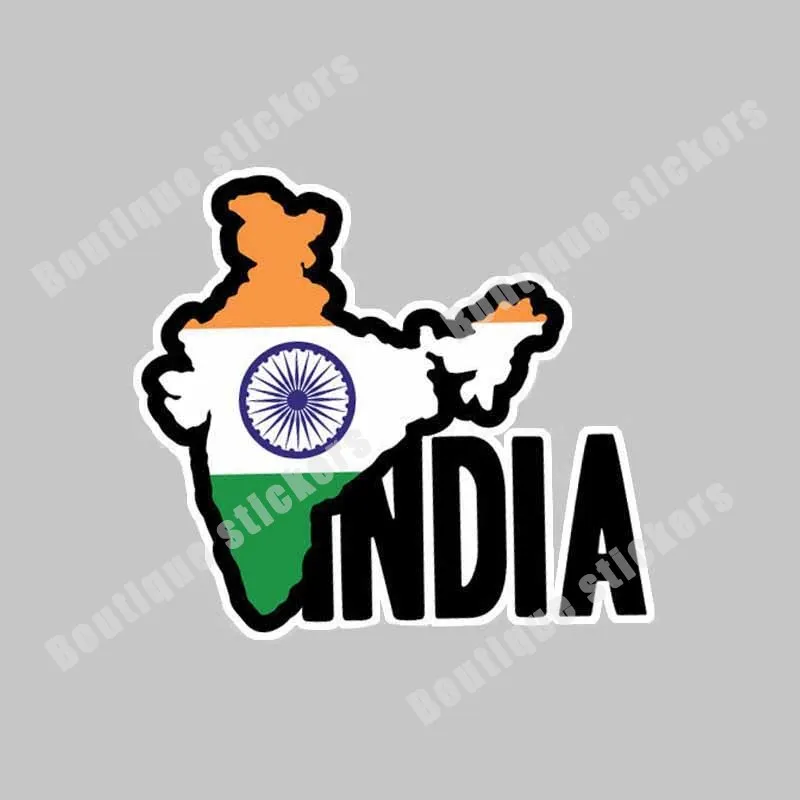 Indian Flag National Emblem Badge Hand Down Sticker Exquisite Decals Rear Windshield Body Car Window Helmet PVC Vinyl Sticker