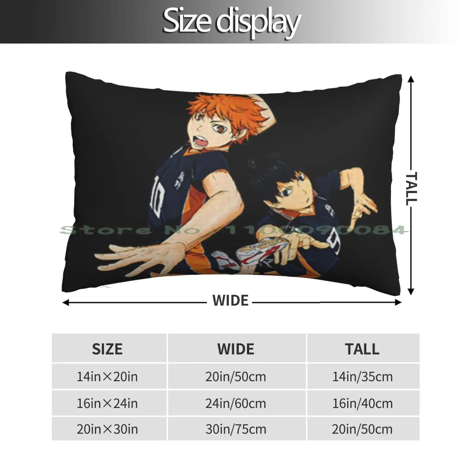 Hinata Shoyo & Kageyama Tobio Pillow Case 20x30 50*75 Sofa Bedroom Australia Cute Favorite Animal Funny Animal Muzzle Animal