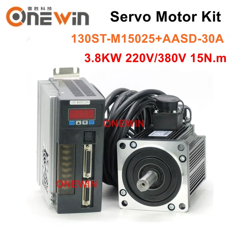 Jogo do Servo Motor da ca com Diâmetro do Motorista 130 mm 220v 380v 15nm 130 mm 220v 380v 2500rpm 130 St-m15025 Mais Aasd25a
