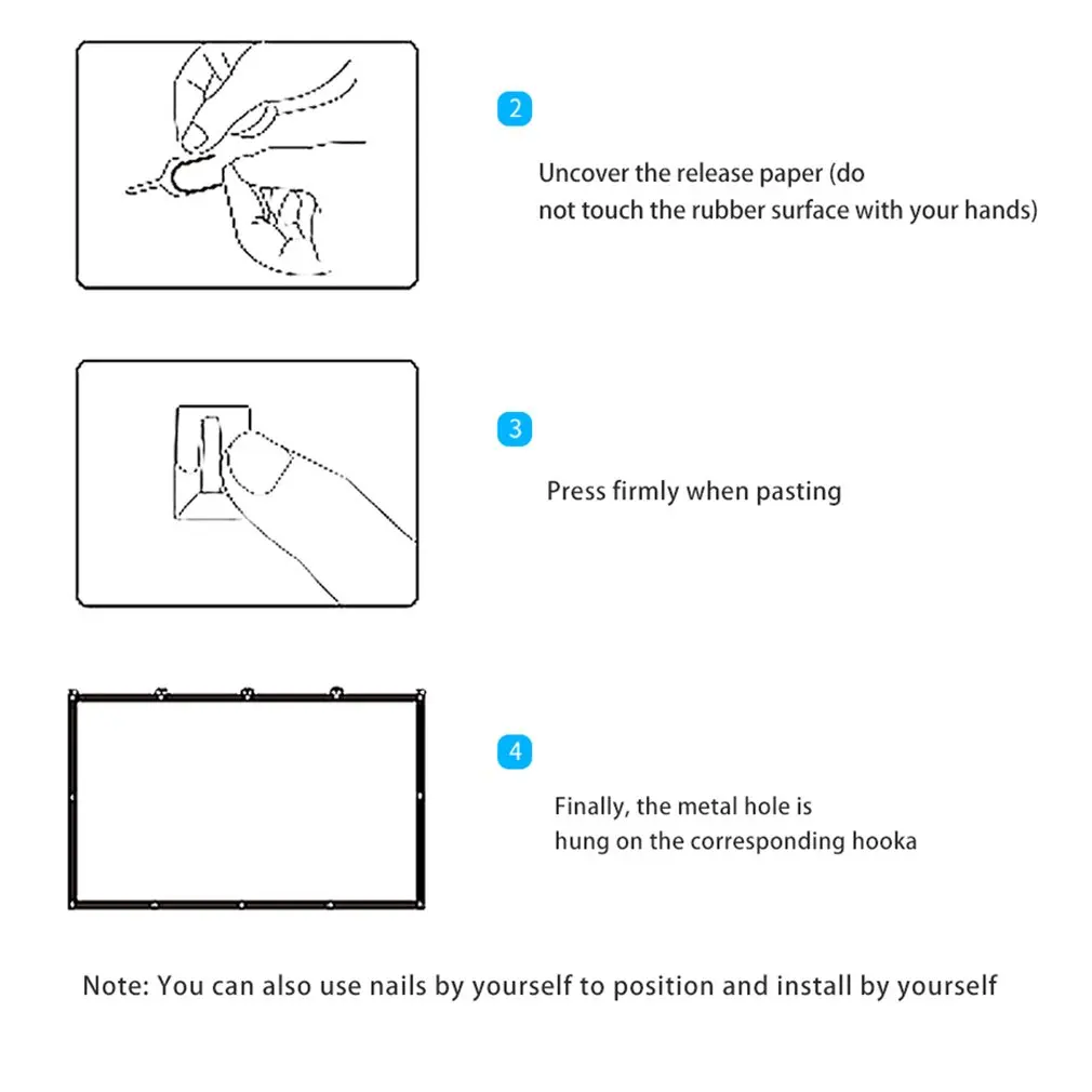 Metal Anti kurtyna świetlna 110 120 cali ekran projekcyjny HD składany przenośny ekran kinowy przenośny projektor gigantyczny ekran