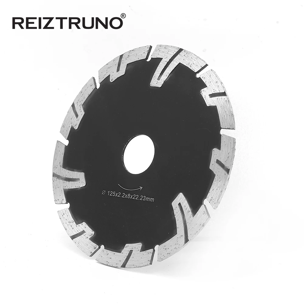 Reiztruno 125 ミリメートルダイヤモンド鋸刃 t-セグメントドライカット花崗岩の石コンクリート切断刃保護歯