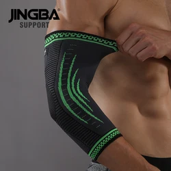 JINGBA SUPPORT 1PCS Compression Elastic Nylon Basketball Elbow brace support protector Volleyball Fitness Bandage Elbow pads