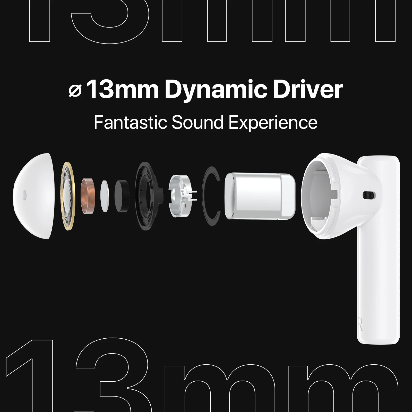 UMIDIGI AirBuds U Wireless Earphones TWS Bluetooth 5.1 ENC Noise Reduction 380mAh Charging Box Sports Headsets With Microphone