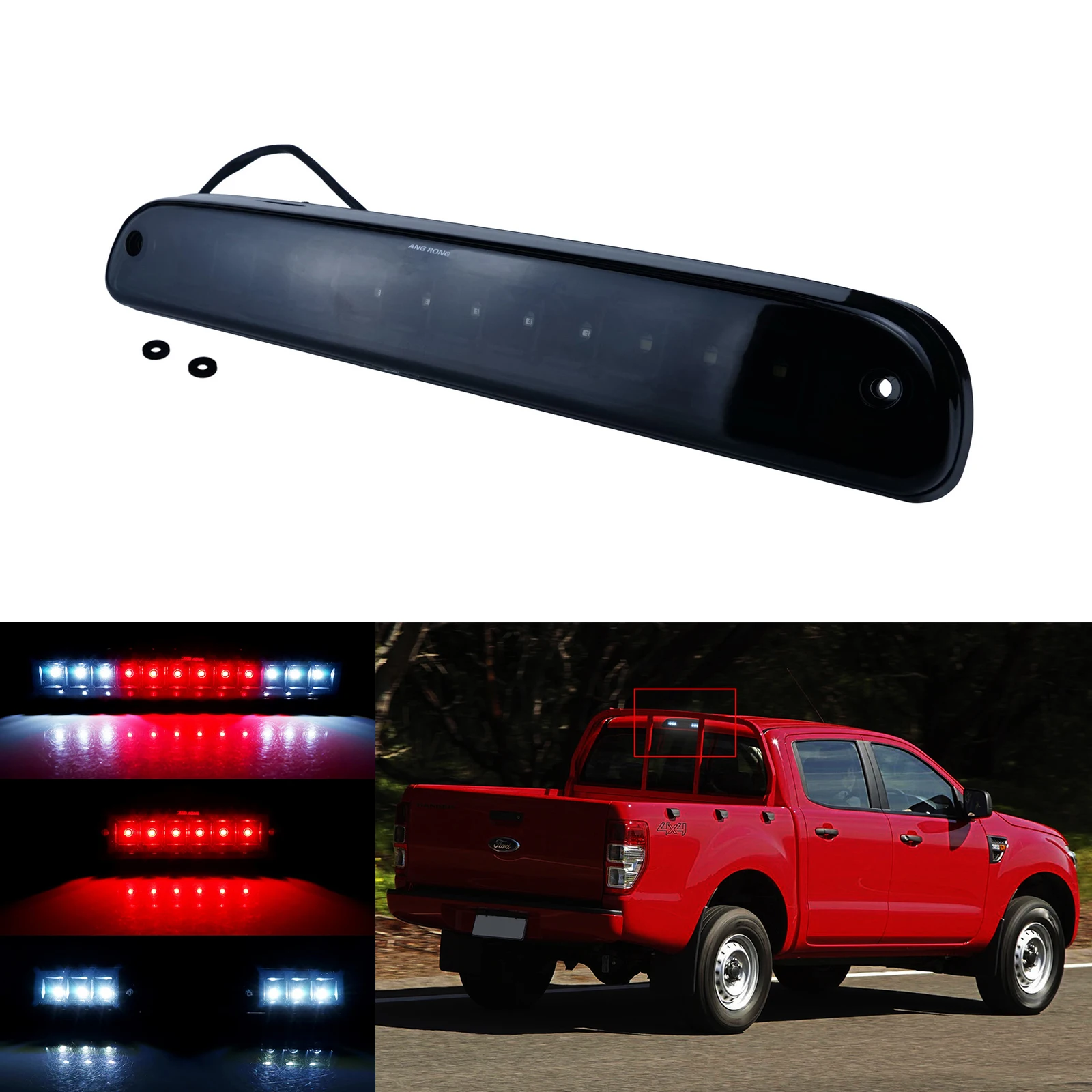 

Third LED Rear High Brake Light Tail Cargo Lamp Grey Fit Ford Ranger 1993-2011