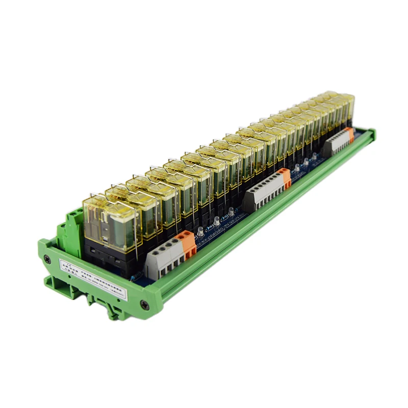 Huaqingjun 2-24 Channels 2NO 2NC 24VDC Relay Module for Industrial Automation