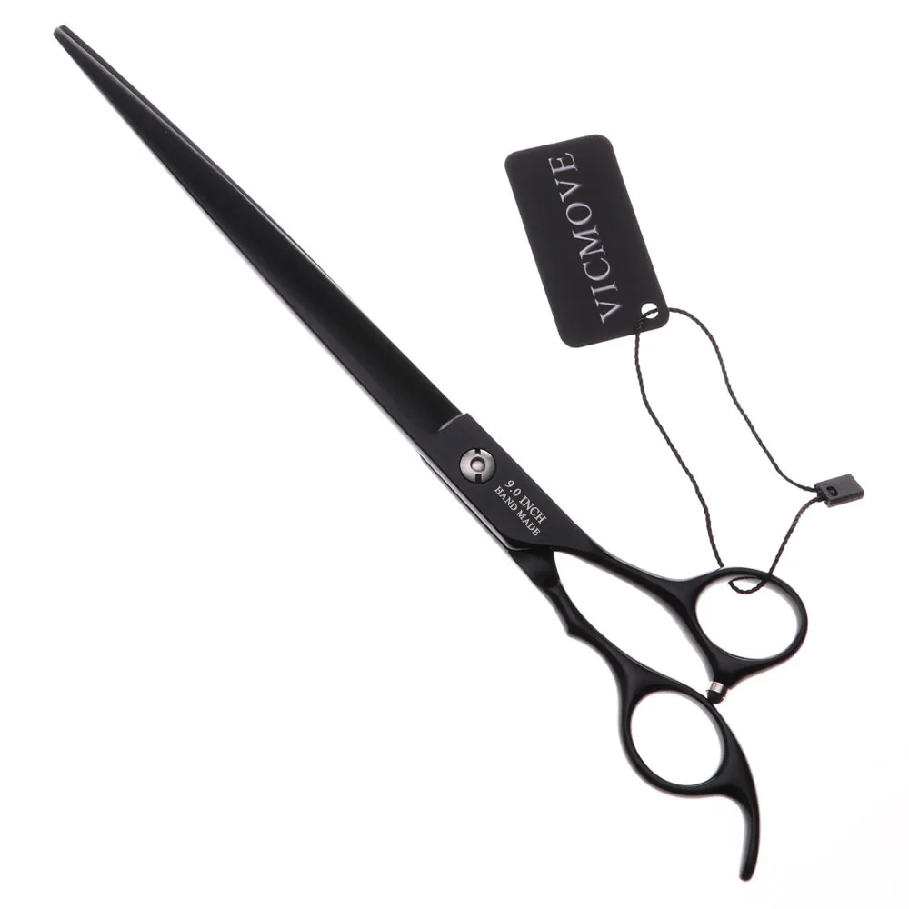 9 Inch Black Scissors Professional Hairdressing Scissors Salon Barber Hair Pet Dog Grooming Shears High Quality