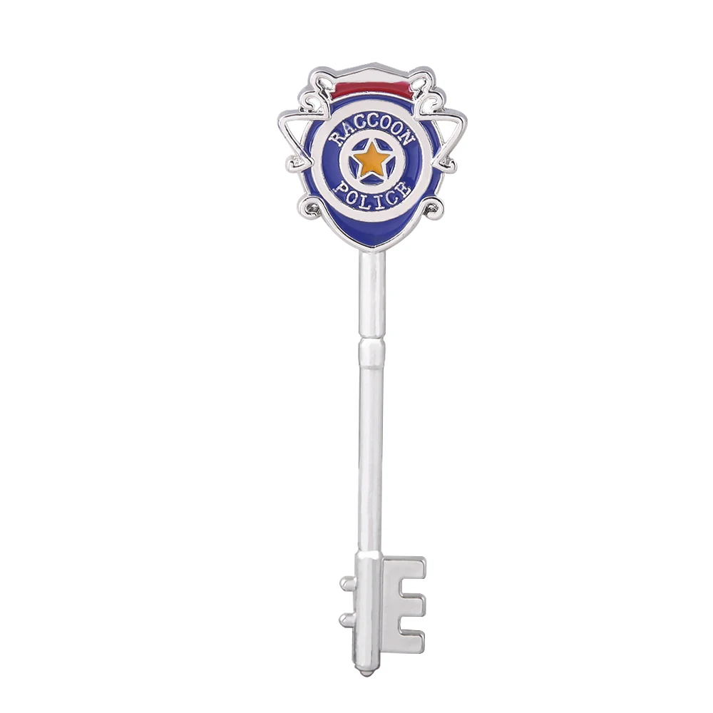 Residents Evils RPD Key Raccoon Police Departmentt Keychains Umbrella Corporation Keyring Key Holder Unisex Jewelry Collection D