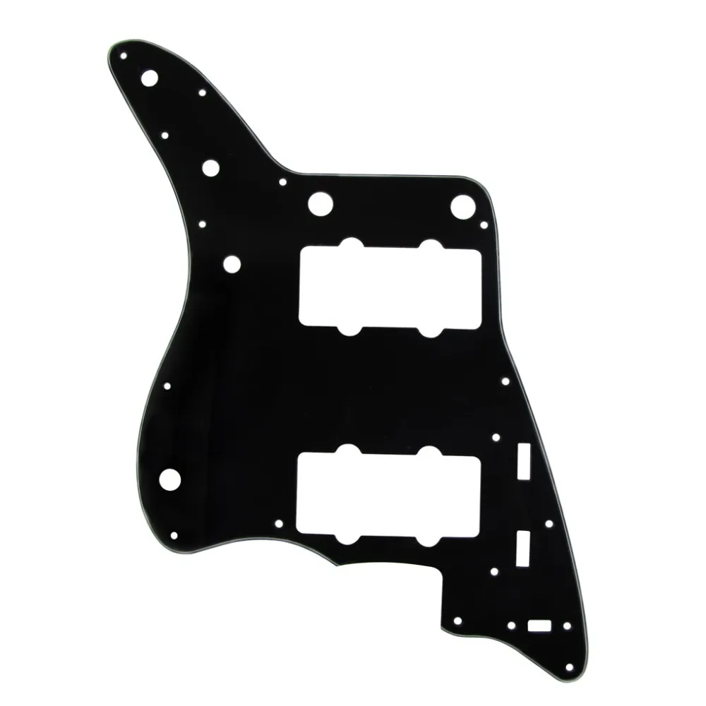 1PCS Black/Cream Electric Guitar Pickguard Jazzmaster Pickguard Scratch Plate for MIJ Japan Jazzmaster Style Guitar Accessories