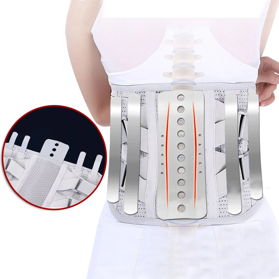 Health Care Orthotics Belts Adjustable Double Pull Posture Corrector Brace Lower Back Lumbar Support Belt Corset Plus Size