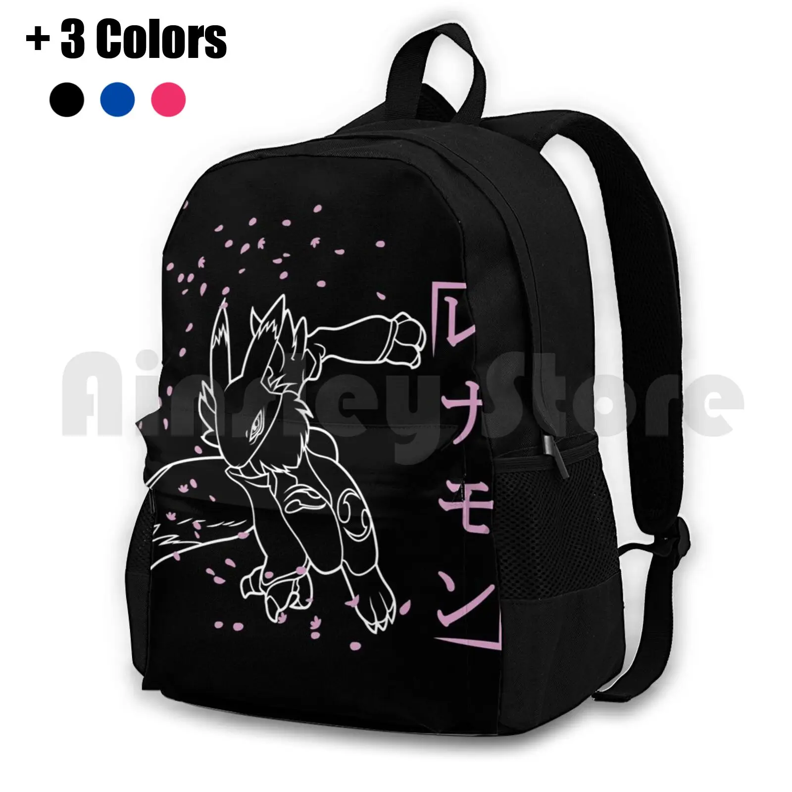 Renamon Digimon Tamers ( Alt. Color ) Outdoor Hiking Backpack Waterproof Camping Travel Renamon Digimon Sleeve Anime Digital