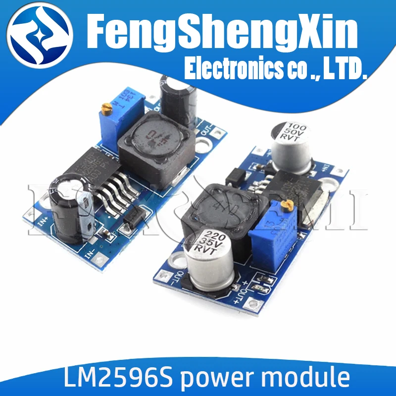 LM2596-módulo convertidor reductor de DC-DC, regulador de voltaje de LM2596S-ADJ, ajustable, 3A, 24V, 12V, 5V, 3V, LM2596S