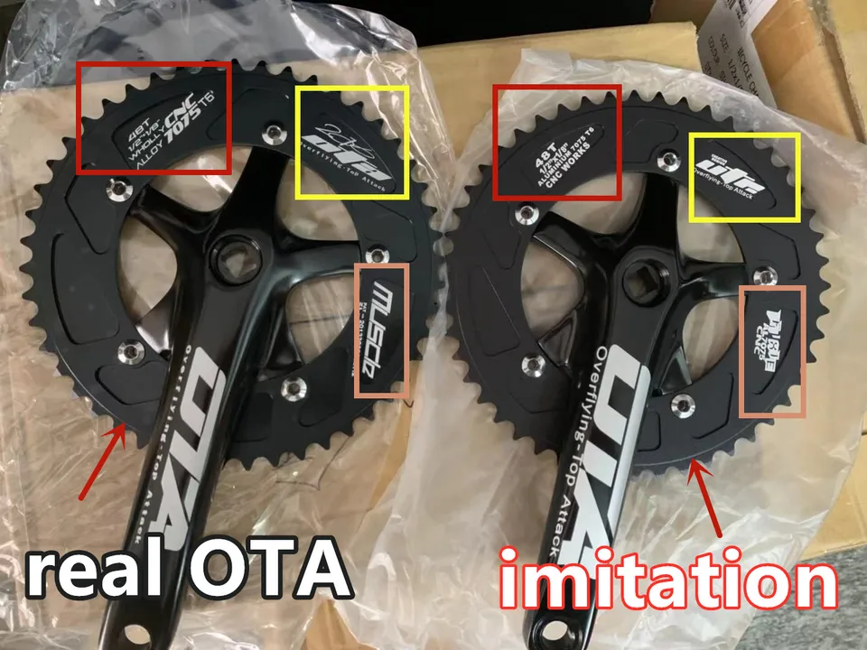 OTAフィキシーバイククランクセット、48T、170mmアーム、アルミ合金
