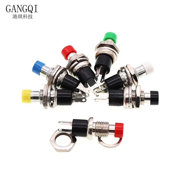 10PCS/LOT Mini Round Momentary Push Button Switch Press The Self-Reset,PBS-110,7MM,Micro Switchs,Normally Open,Normally Closed