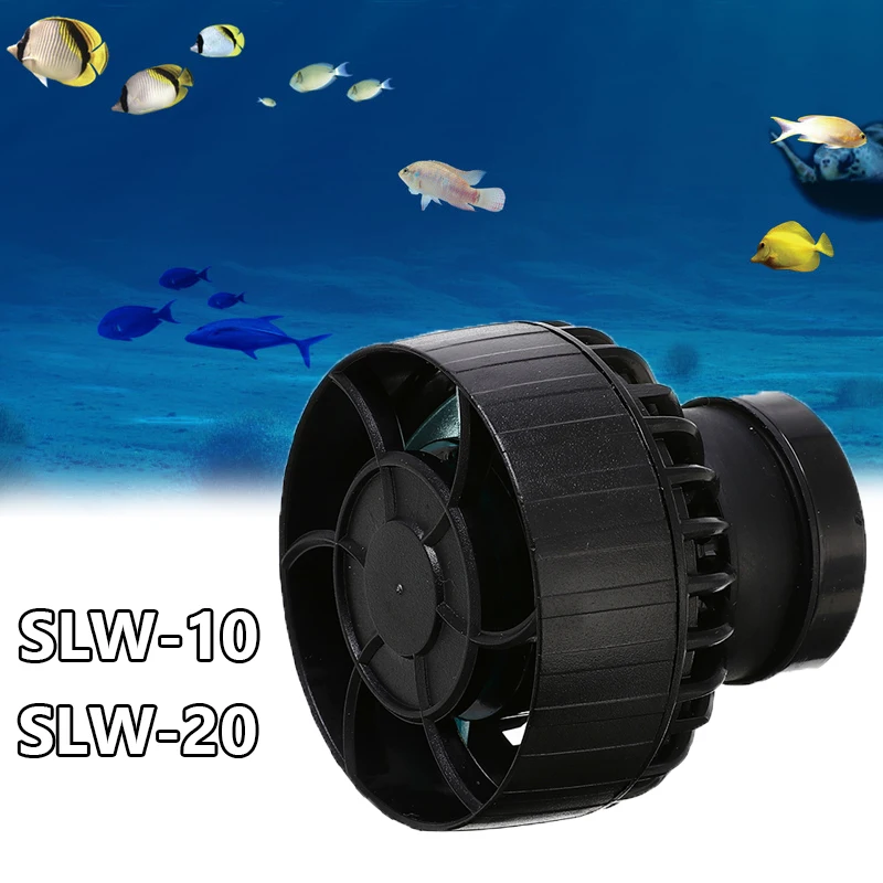 Aquarium Fish Tank Sine Wave Maker Wave Pump Adjustable Flow Silent Pet Supplies Motor Seawater Freshwater SLW-10 SLW-20