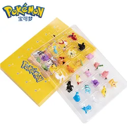 24 sztuk oryginalne pudełko Pokemon figurki nie powtórzyć kieszonkowy potwór Pikachu Anime rysunek Pet Model zabawki dla dzieci urodziny prezenty