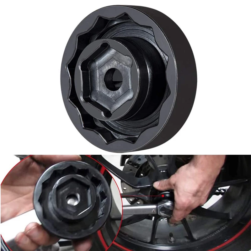 NONY-Herramienta de enchufe de tuerca de eje de rueda delantera y trasera, compatible con motocicleta Ducati, ATV, Super Bike 1098 1198 1199 Panigale Multistrada Diavel