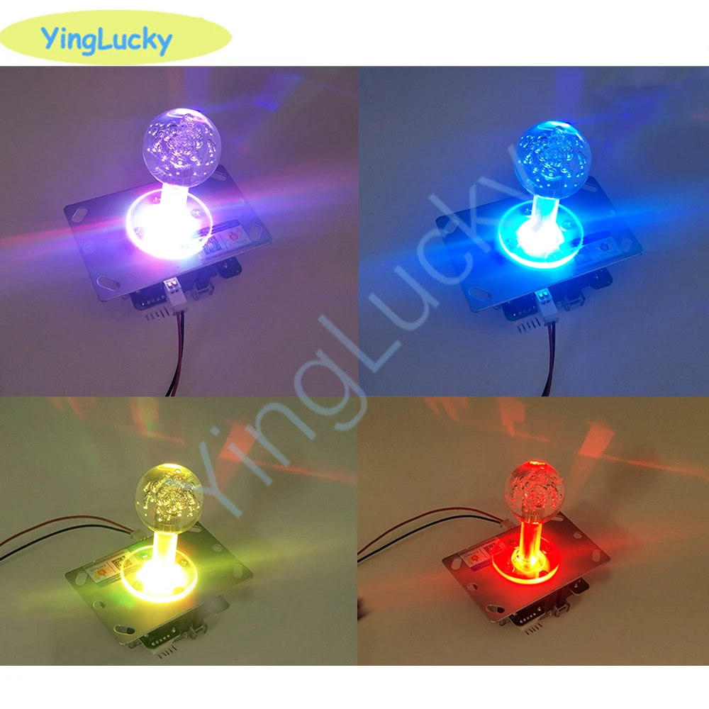 Arcade LED joystick 5v luminous colorful led light joystick Arcade stick joysticks for arcade games, claw crane/vending machines