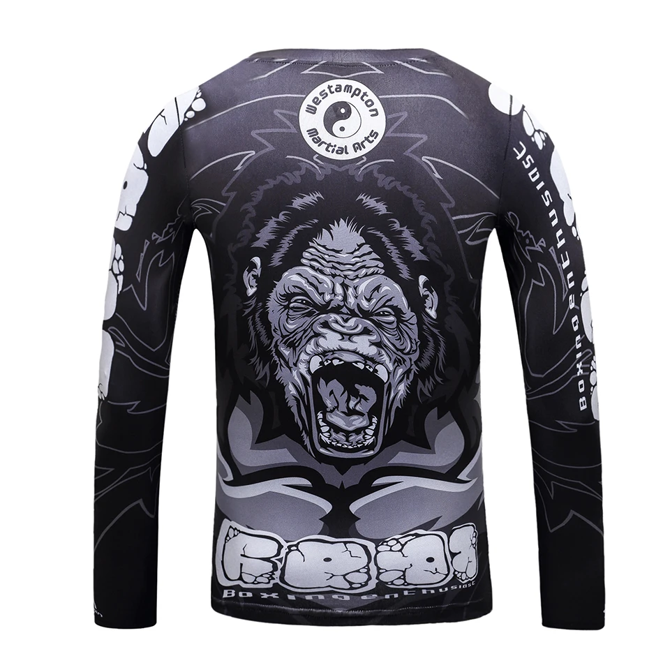 MMA kid's rashguard sport oblek 3D MMA t-shirt+pant box dresy hoch kickboxing muay thajské šortky děti fightwear bjj oblečení