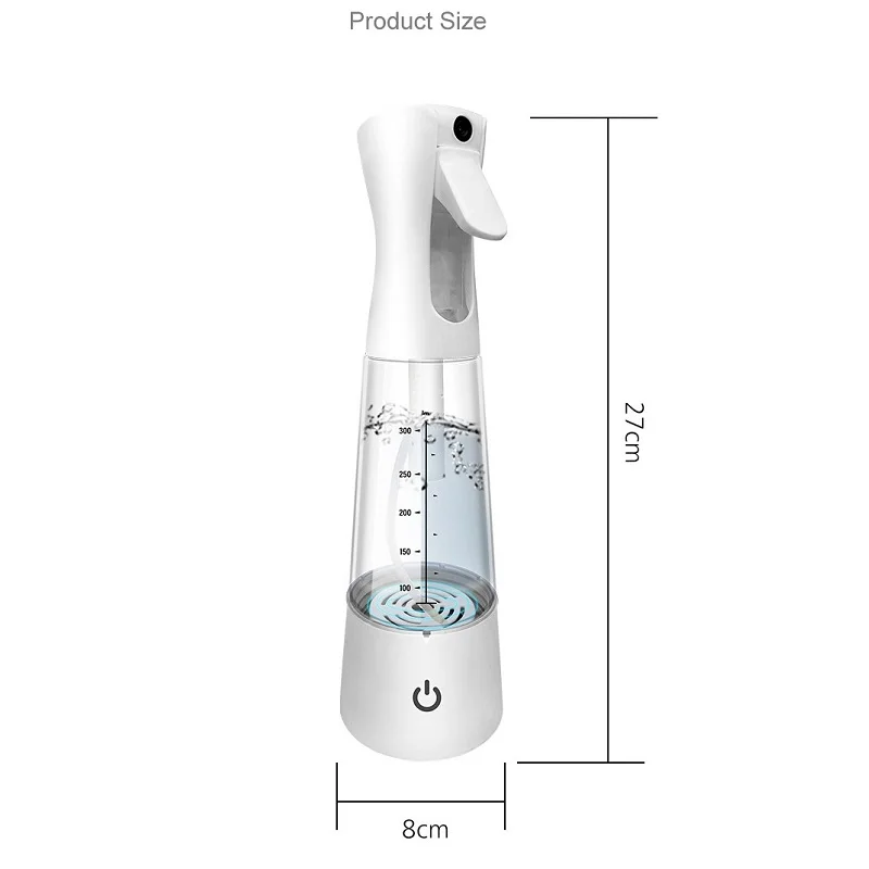 Portable Disinfectant Generator Electrolytic UV Disinfector Water Disinfection Sprayer Mist For Household Using  Toy Barthroom