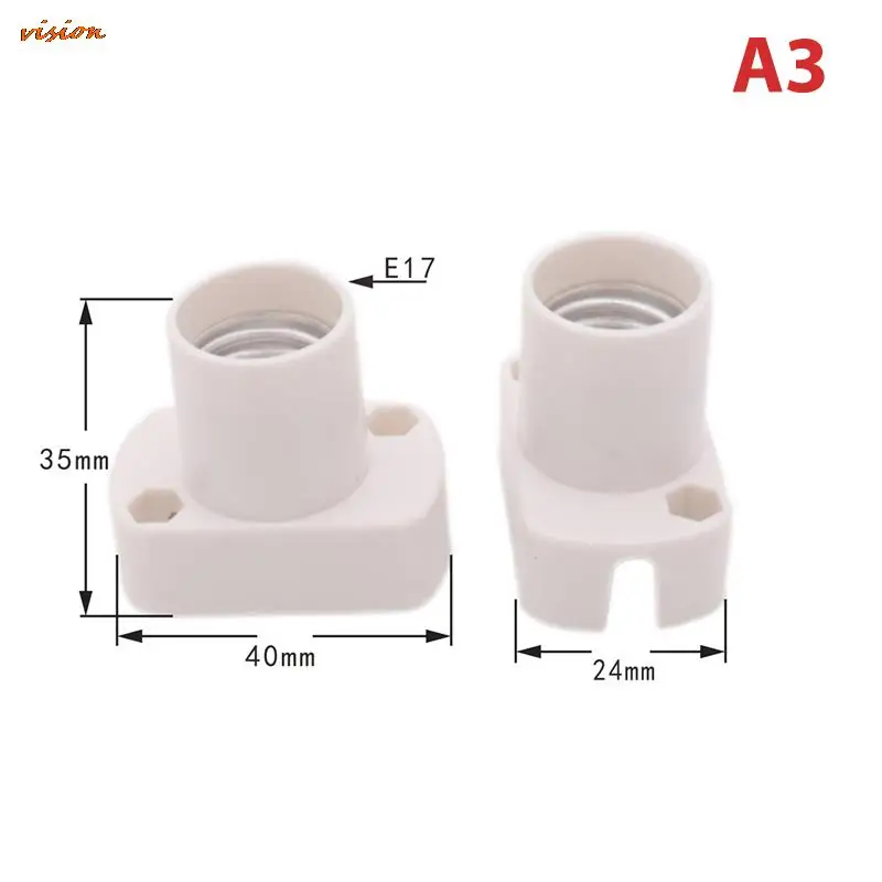 Mini Screw Lamp Base E12 E14 E17 supporto Lamp holder Light Bulb Socket Holder Adapter