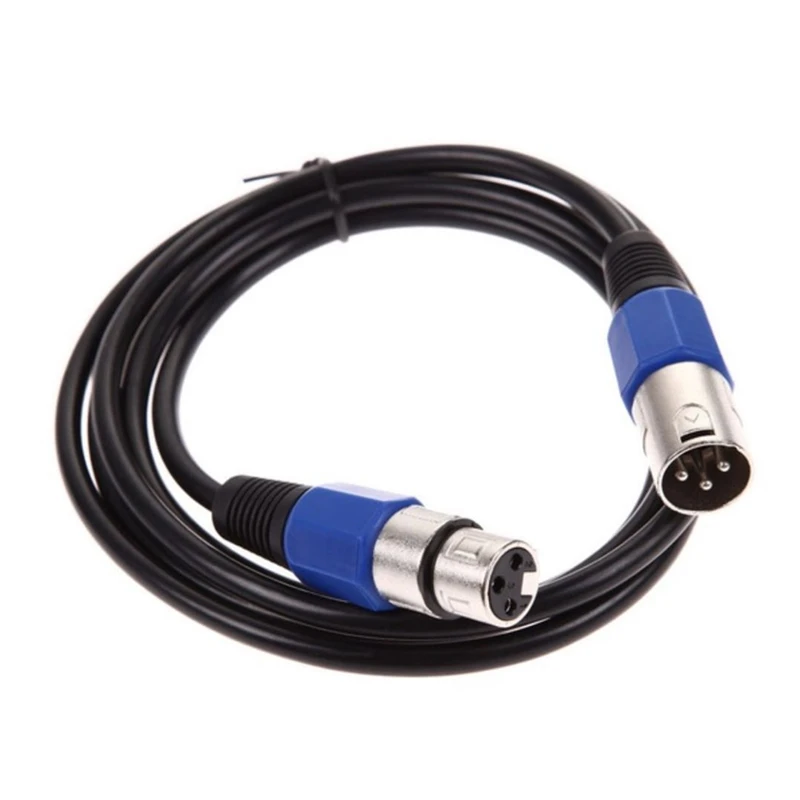 1-20 Meter Length 3-pin DMX in and out Signal Connection DMX Cable for Stage Effect Lights Fog Machine Audio DJ Equipment