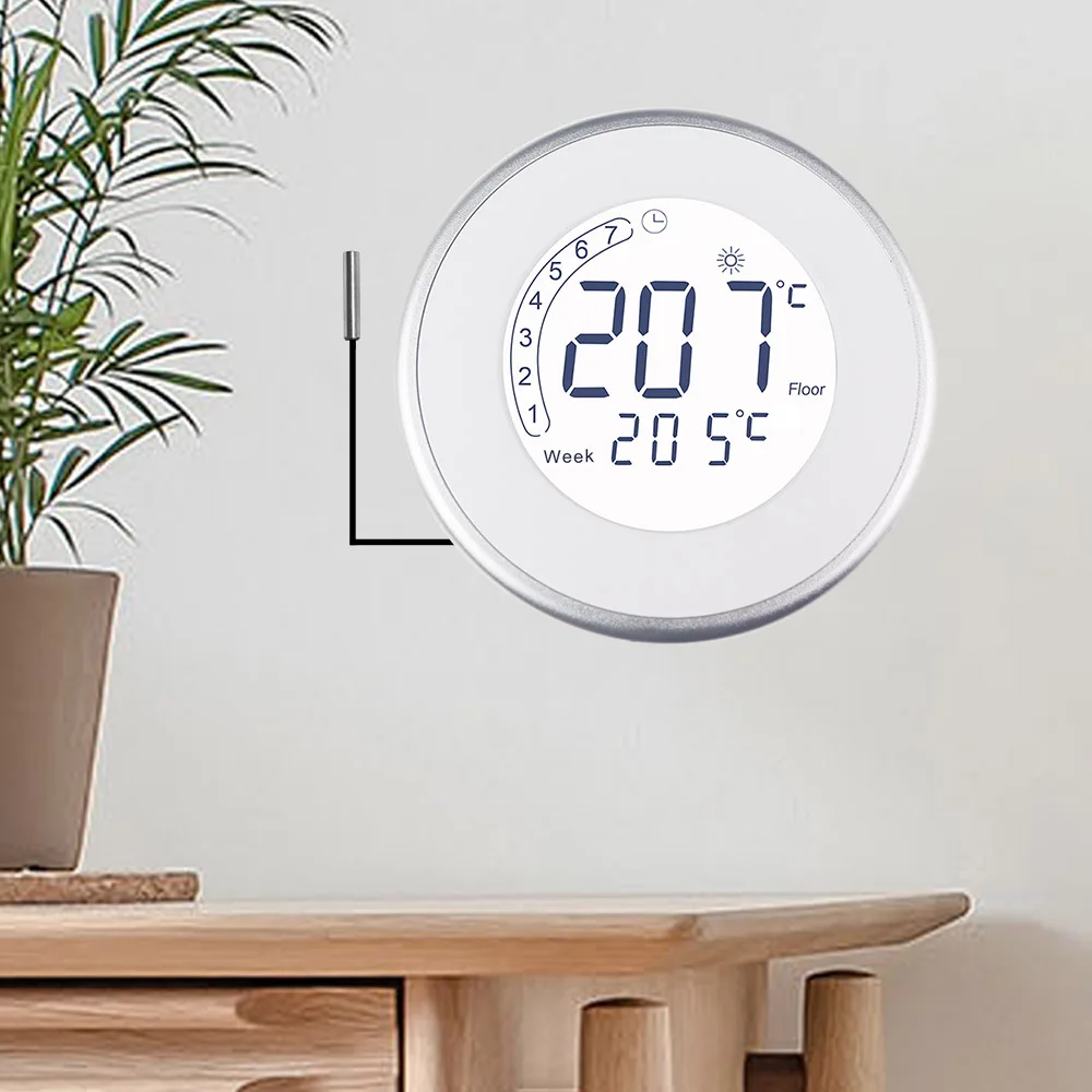 Digital Thermostat Backlight Weekly Programmable Floor Heating Temperature Controller 16A 85-250VAC