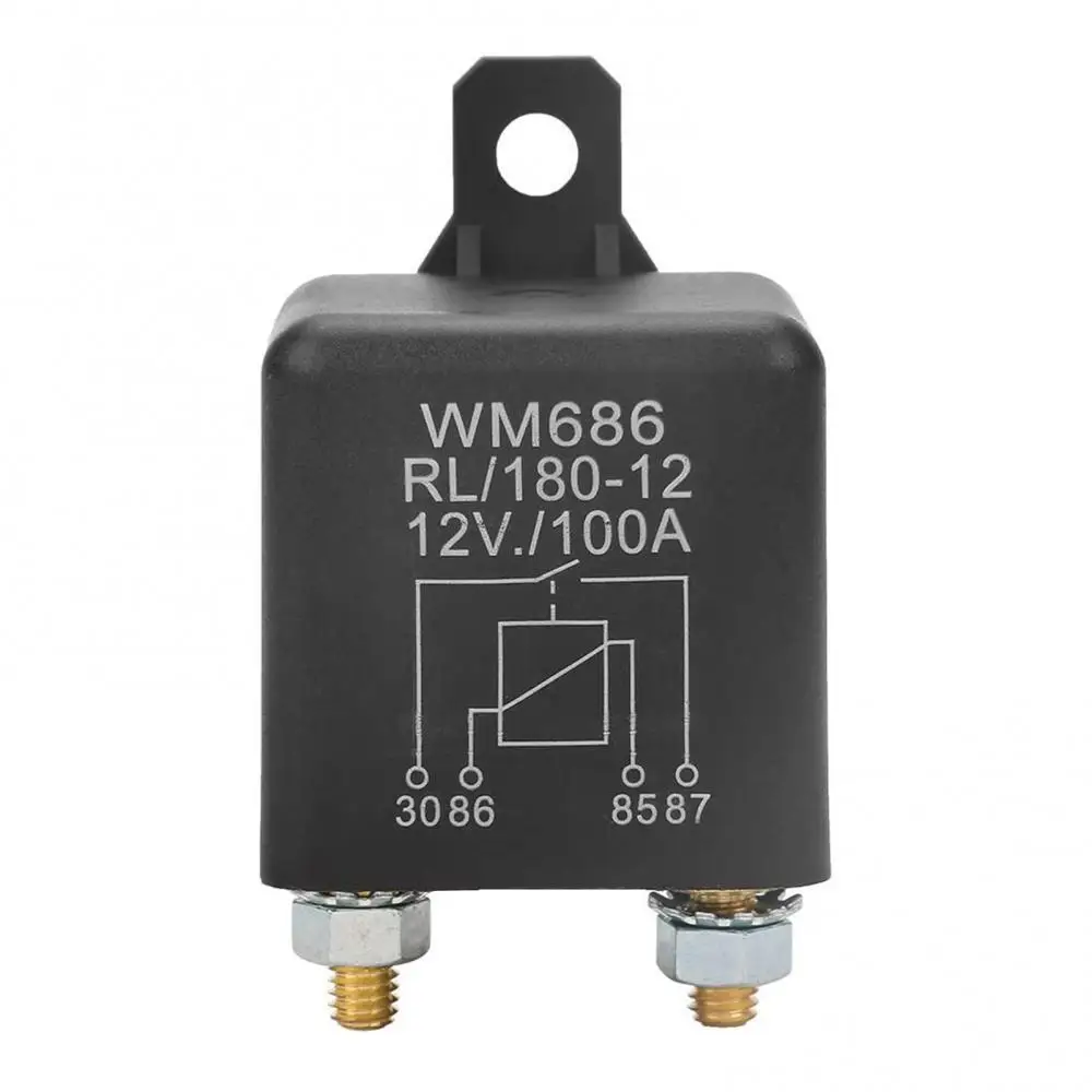 WM686 100A RL/180 12V High Power Dust-proof Truck Motor Automotive Car Starter Modular Relay Accessory