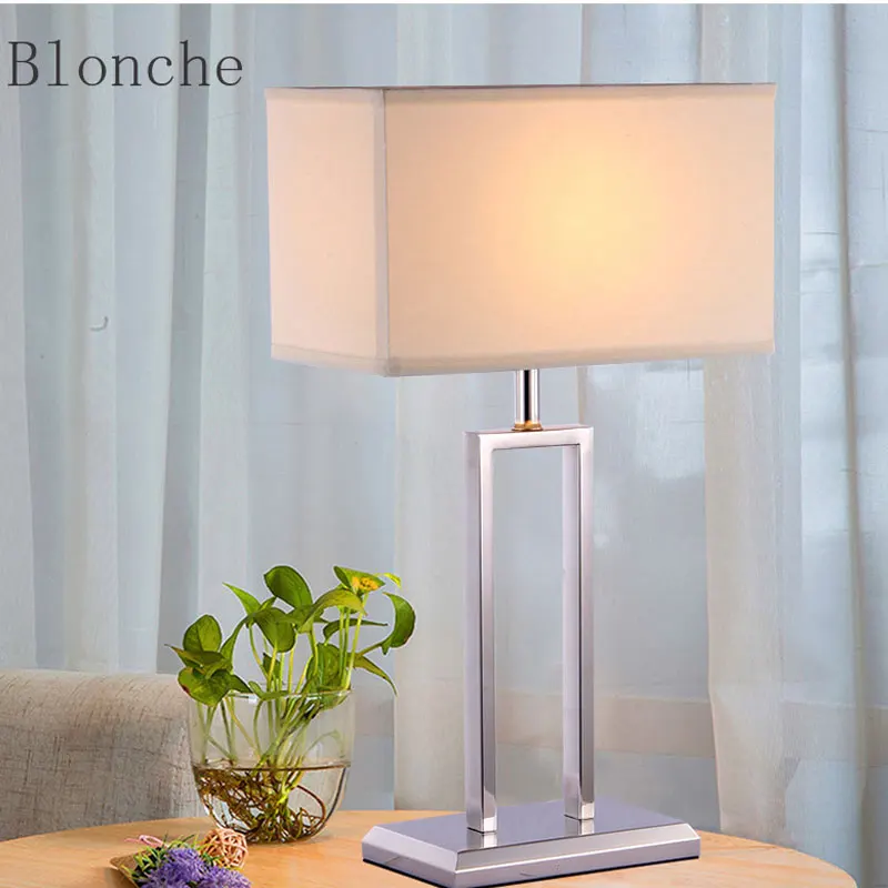 

Nordic Simple Fabric Table Lamp Creative Table Lamp Home Living Room Bedroom Study Bedside Lighting Table Lamps for Bedroom