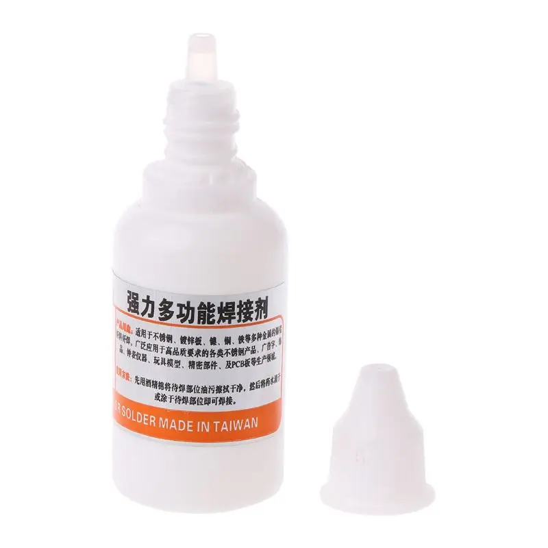 Saldature per liquidi durevoli in acciaio inossidabile per saldatura a flusso in acciaio inossidabile da 35ml