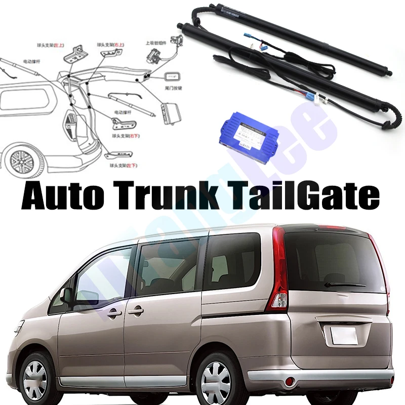 Car Power Trunk Lift For Nissan Serena C25 2005~2010 Electric Hatch Tailgate Tail Gate Strut Auto Rear Door Actuator