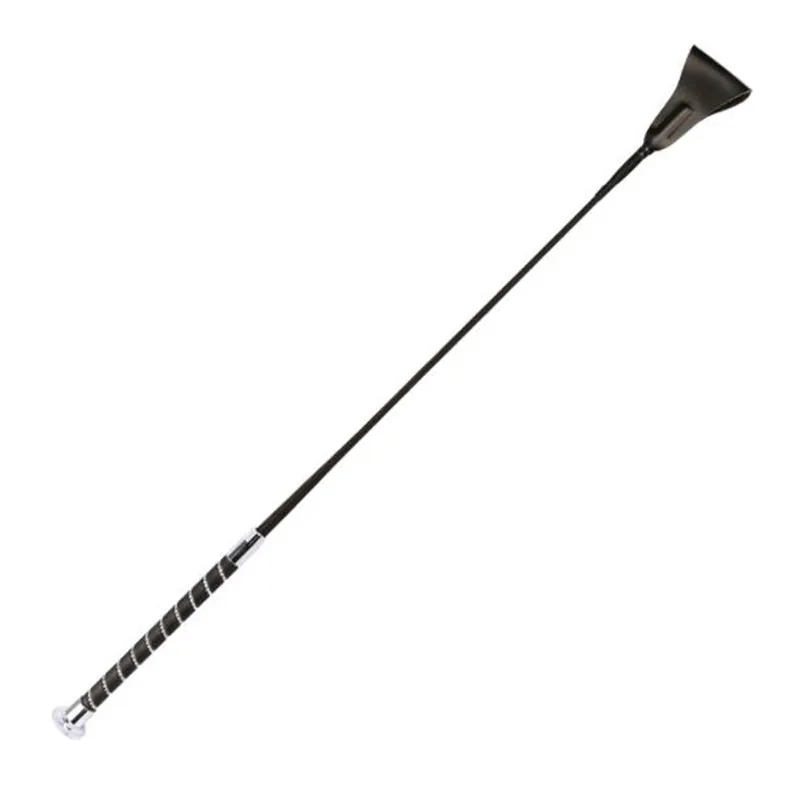 Cavassion Equestrian Horse Riding Whip Knight with Diamond-Bordered Handle