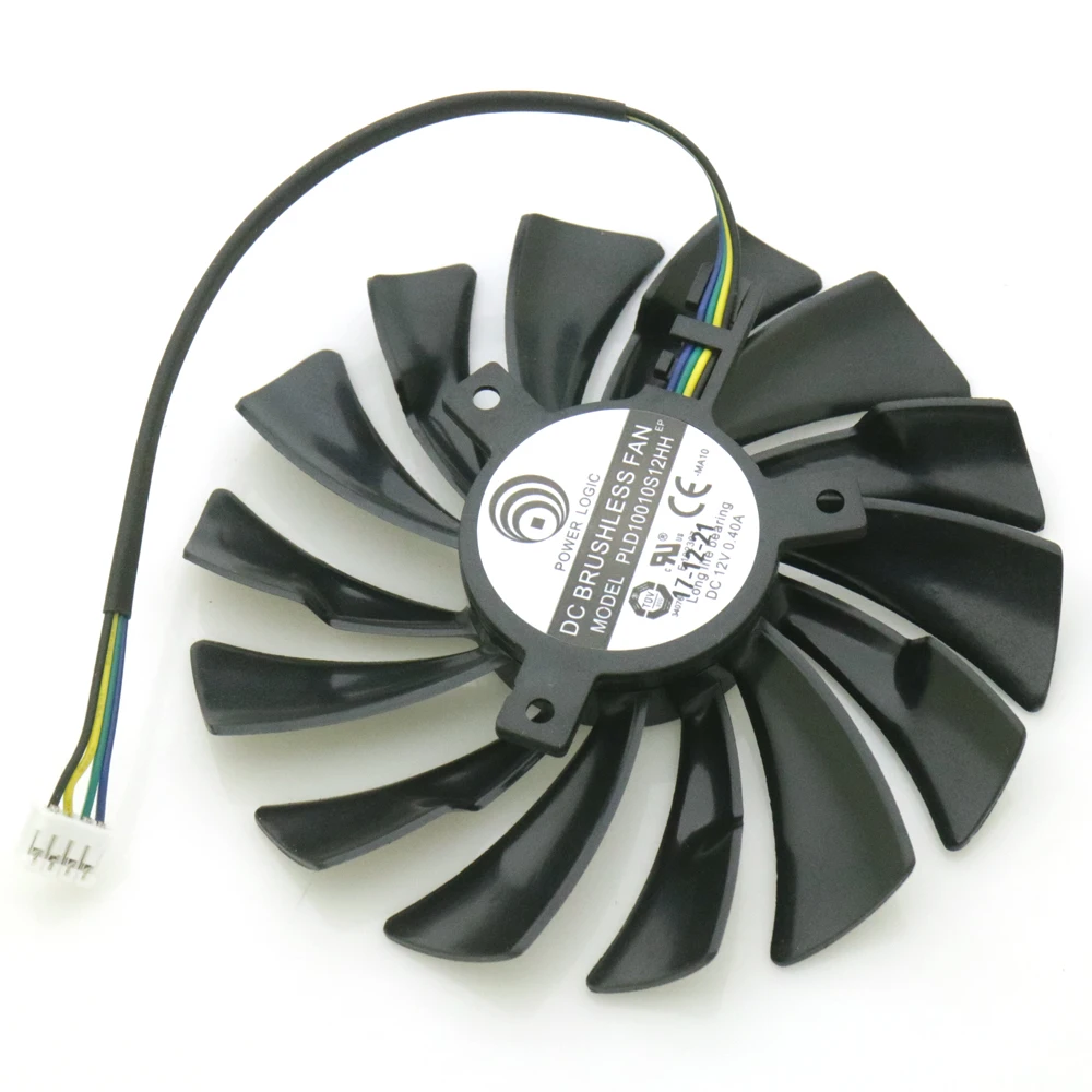 Refroidisseur de carte graphique 12V 0,40 a 4 broches pour MSI GTX1060 GTX1070 AERO ITX, ventilateur de refroidissement