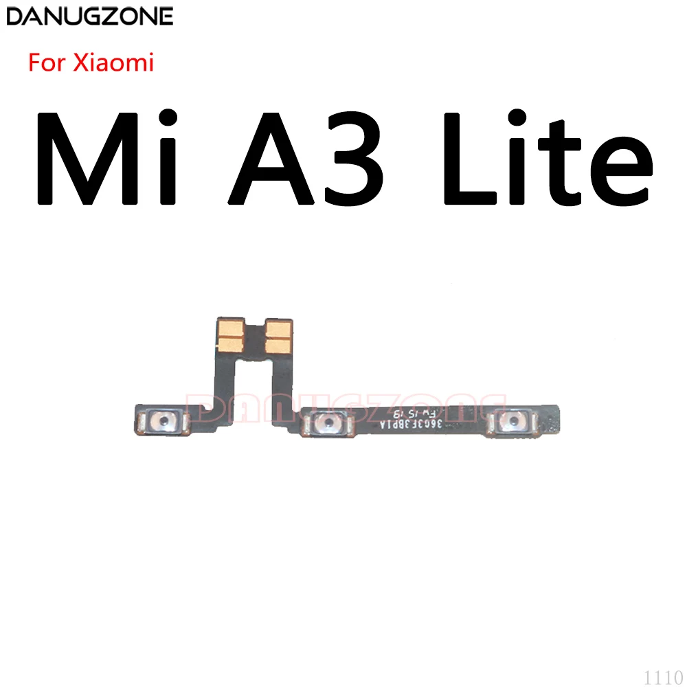 전원 버튼 켜기/끄기 볼륨 음소거 스위치 버튼 Xiaomi Mi A1 A2 A3 Lite 용 플렉스 케이블