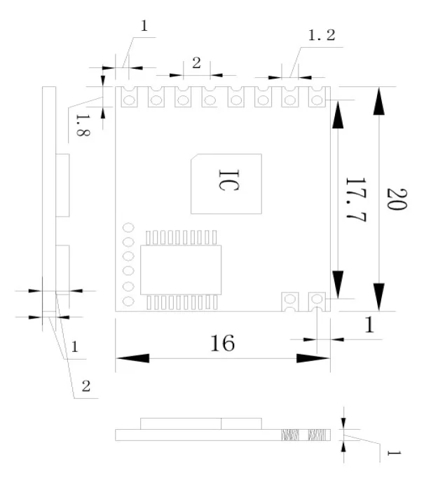 YTX-TRLR-S2 bezprzewodowa transmisja danych moduł nadawczo-odbiorczy 433/470/868/915Mhz LoRa/FSK/ GFSK/OOK /ASKmodulation odmiana (2 szt.)