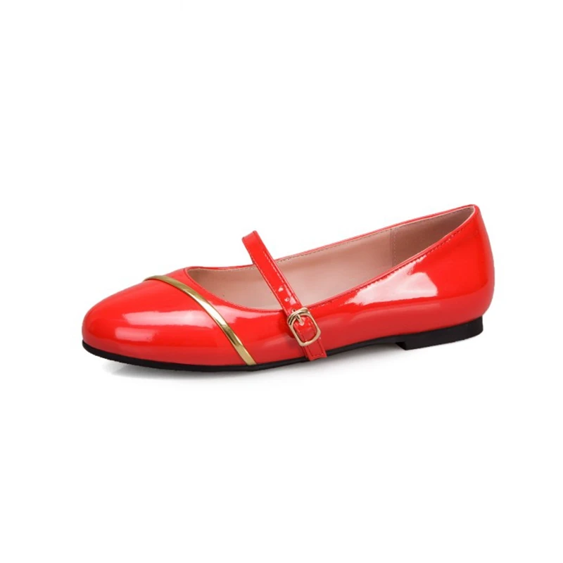 BLXQPYT 2020 Sweet Small and Bigest Size 26-52 Flat Women Shallow Boat Shoes Slip on Ladies Loafers Spring Autumn 17-4
