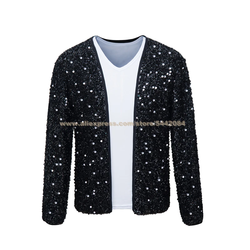 

MJ Necklace Michael Jackson Billie Jean Jacket Coat Black Jacket And Glove Hallowmas Party Costume Cosplay Prop Collections #031