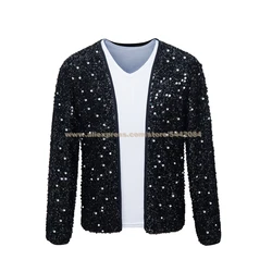 MJ Necklace Michael Jackson Billie Jean Jacket Coat Black Jacket And Glove Hallowmas Party Costume Cosplay Prop Collections #031