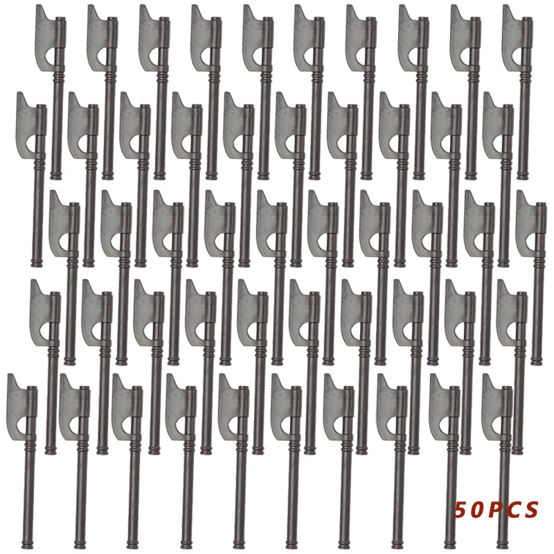 50PCS mediaeval times weapons for 4cm mini dolls military figures MOC building blocks brick toys for children