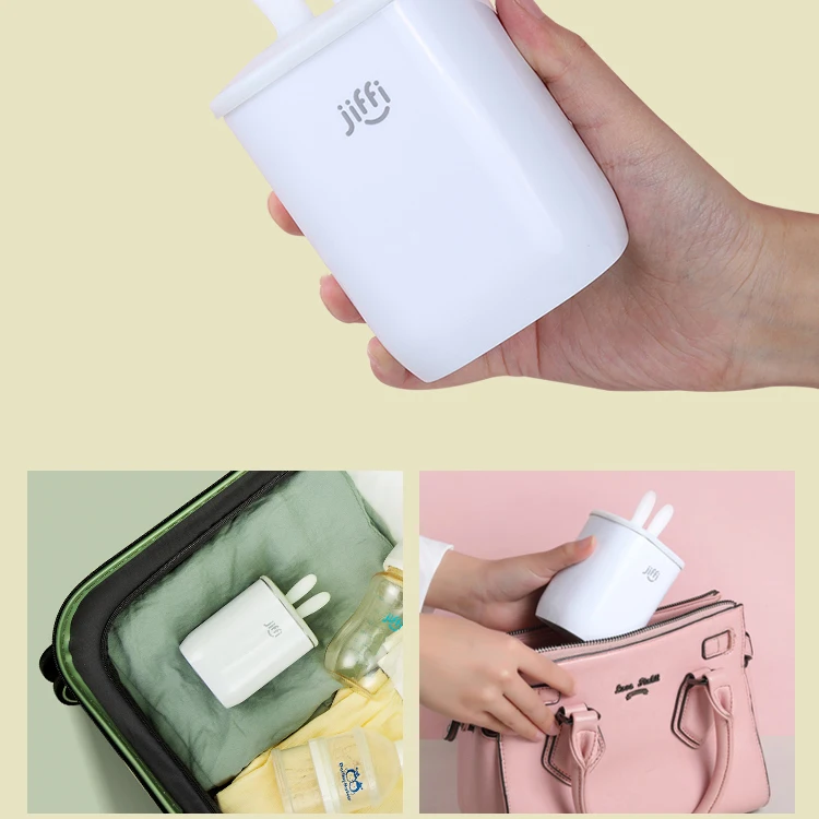 มินิเครื่องอุ่นขวดนม USB ชาร์จแบบพกพาได้อย่างรวดเร็วอุ่นขวด Breastmilk หรือสูตร