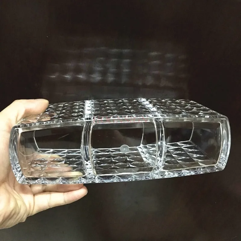 Acryl Pinsel Lagerung Box Transparent Stift Halter Schönheit Pinsel Rohr Maniküre Werkzeug Finishing Box Baumwolle Pad Lagerung Box Verkauf