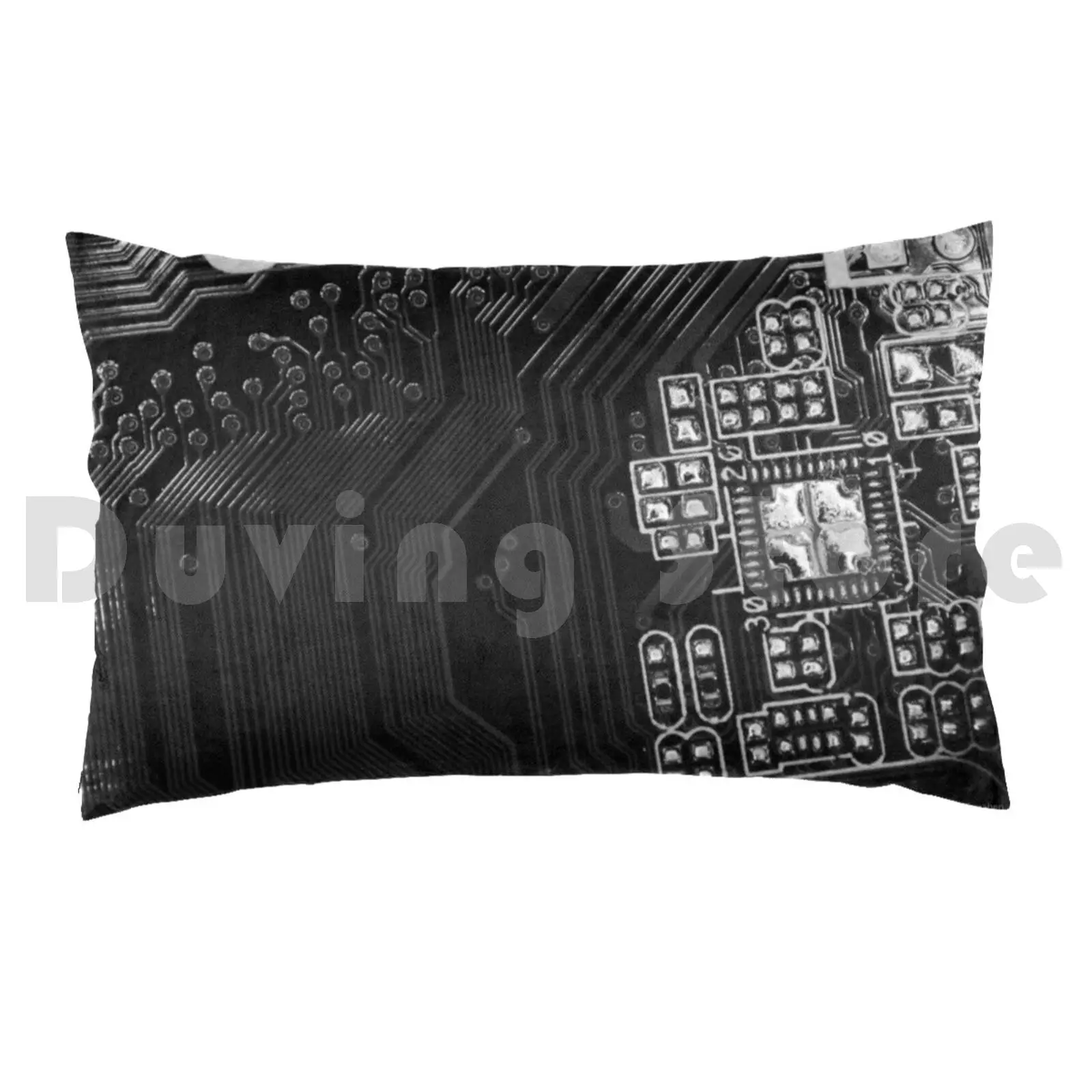 Motherboard Pcb-Black And White Version Pillow case 385 Motherboard Printed Circuit Board