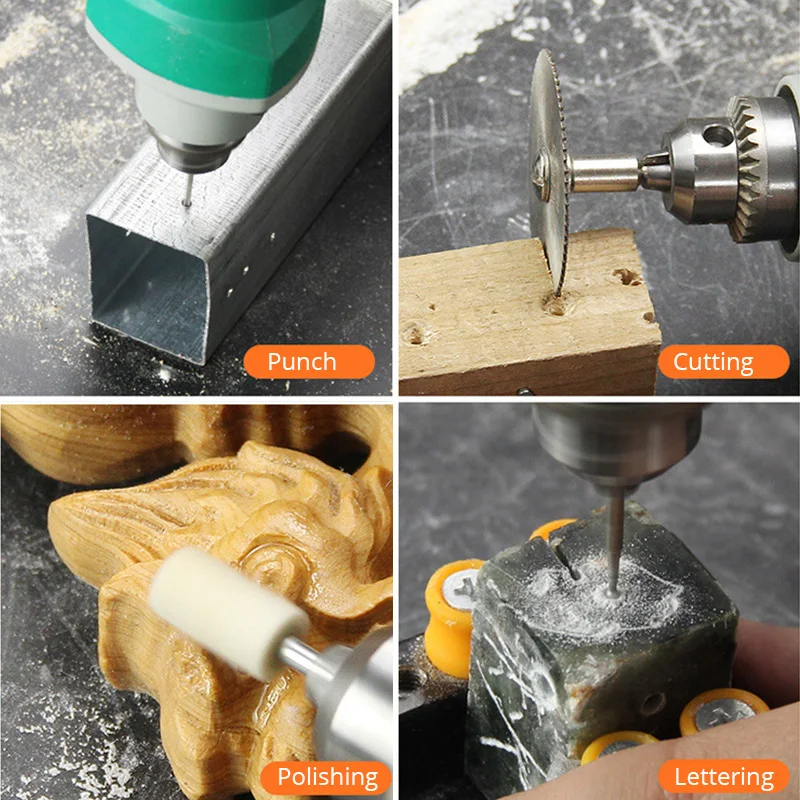 Imagem -02 - Ferramenta Elétrica de Broca Elétrica de Velocidade Variável Mini Moedor Multifuncional Retificadora Caneta de Gravura para Ferramentas Rotativas Dremel