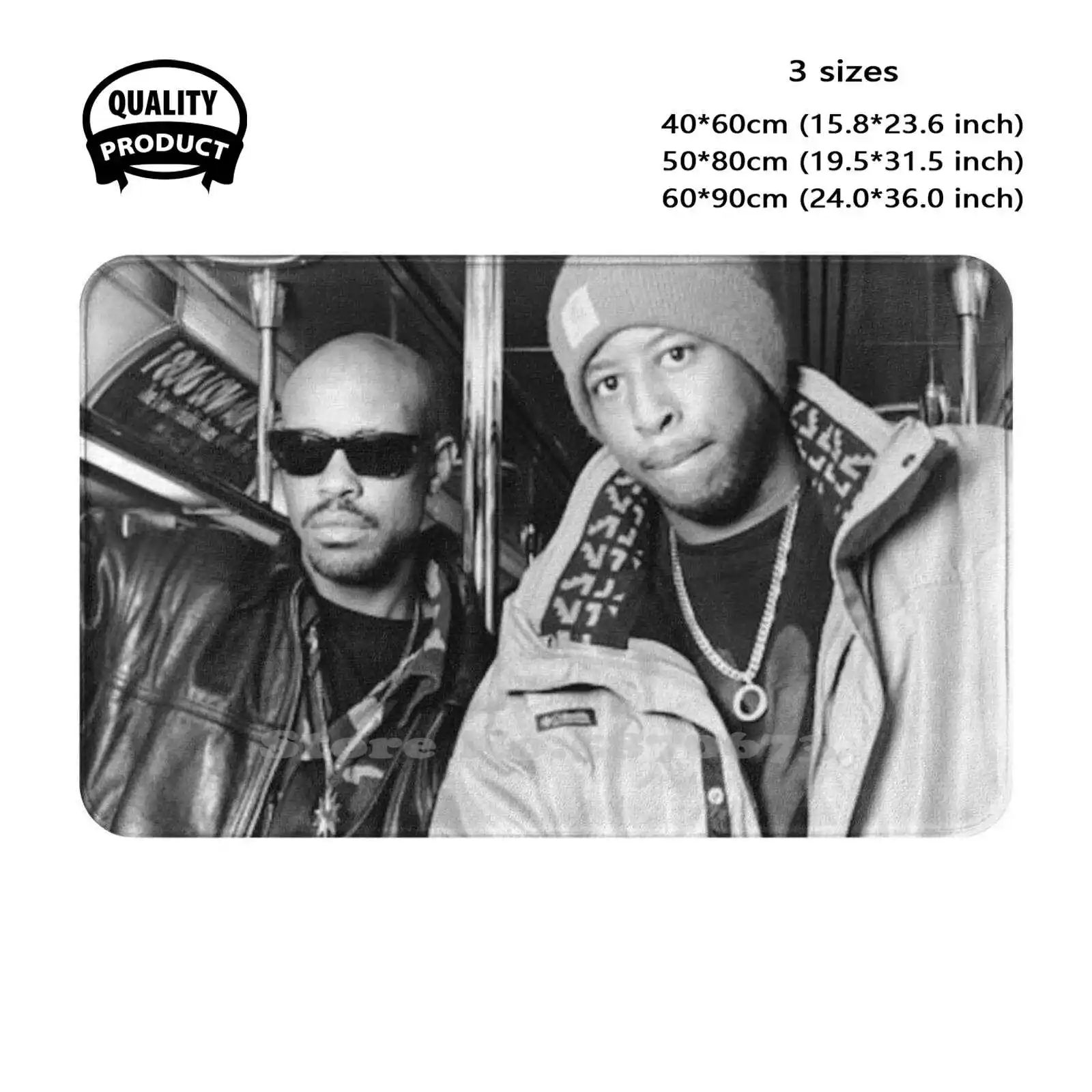 Gangstarr Soft Cushion Home Carpet Door Mat Car Rug Gangstarr Rap Gang Starr Old School Boom Bap Underground Biggie 2Pac 90S