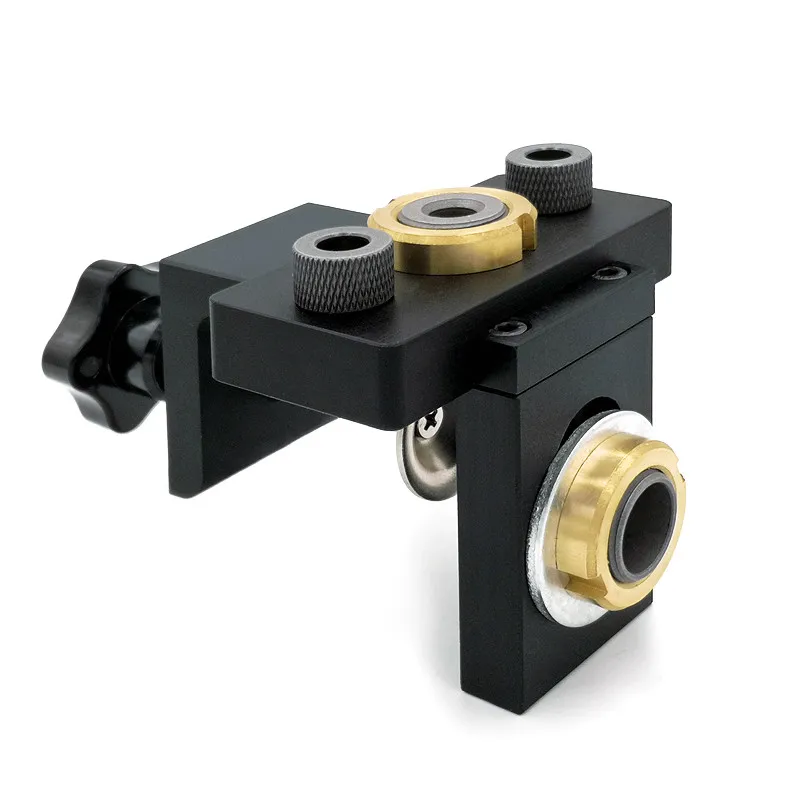 GanWei localizzatore di punzonatura 3 in 1 dispositivo di perforazione tascabile per la lavorazione del legno con punta da trapano da 8mm/5mm per strumenti di guida di posizionamento della perforazione