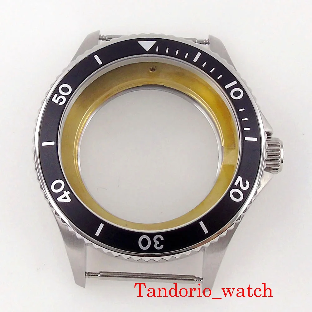 40mm Sapphire Glass 316L Stainless Steel Watch Case Fit NH35 NH36 MIYOTA 8215 821A ETA 2836 DG 2813 ST1612 Movement