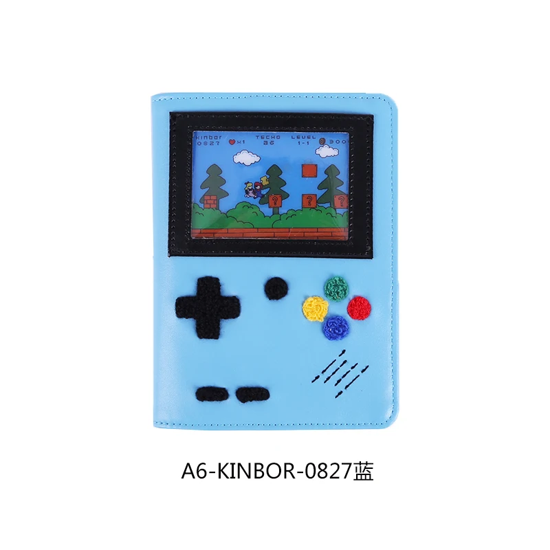 Kinbor-Cuaderno de juegos A6, planificador de calendario con autorelleno, mano bonita con dibujos animados para niños, Cuenta de mano, diario, juego infantil