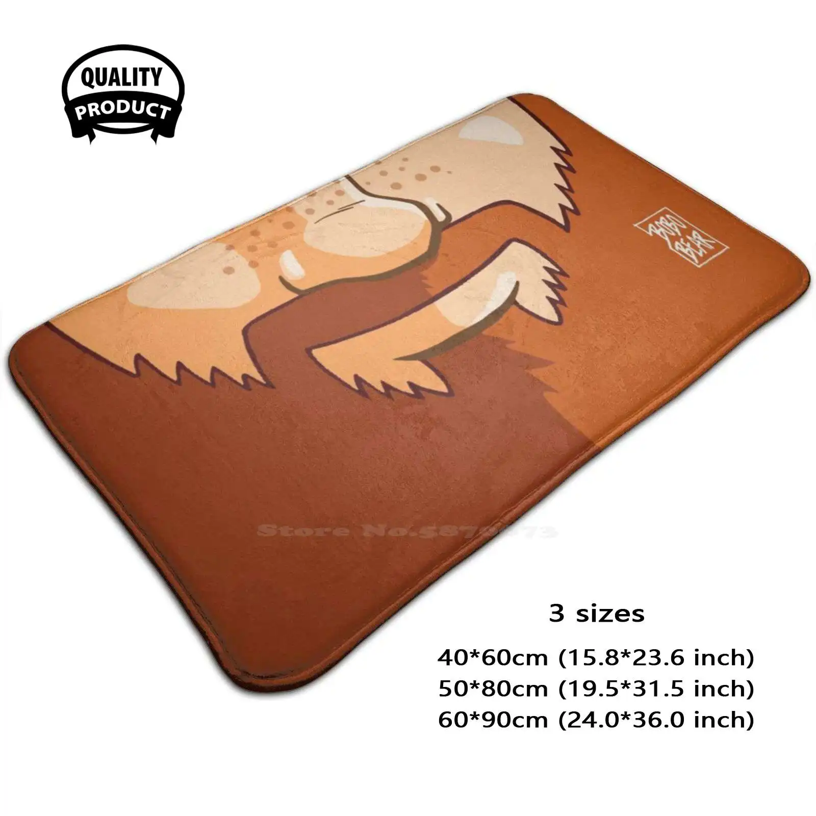 Adam Likes Arms - Bear Pride - Ginger Edition Soft Cushion Home Carpet Door Mat Car Rug Bobobearart Bobo Bear Bear Weekend