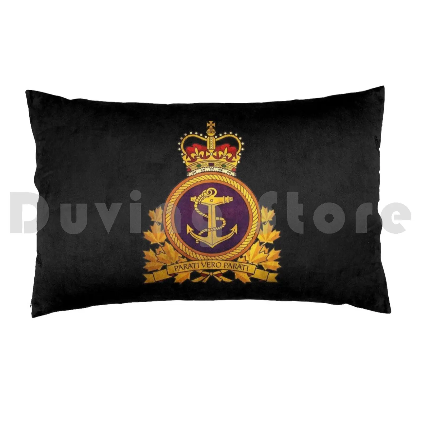 Canada Royal Navy-Vintage Pillow Case DIY 50*70 Rcn Emblem Canada Royal Navy Royal Navy Command Emblem Canadian Army