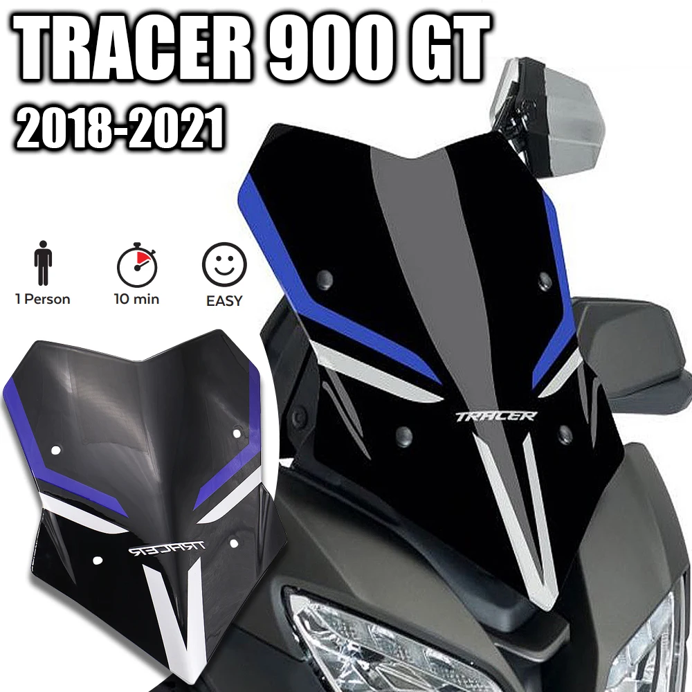 For YAMAHA Tracer 900 GT 2021 2020 2019 2018 Motorcycle Accessories Windshield Wind Screen Shield Deflector Protector Cover